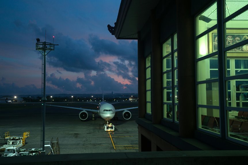 airport parking terminal location